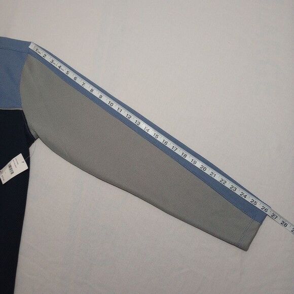 Tahari Men's Large Pullover NEW WITH TAGS Long Sleeve 1/4 Zip 100% Polyester - Picture 8 of 10